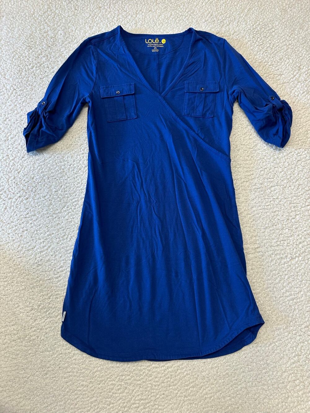 Lole Womens V-neck Tunic Dress Medium